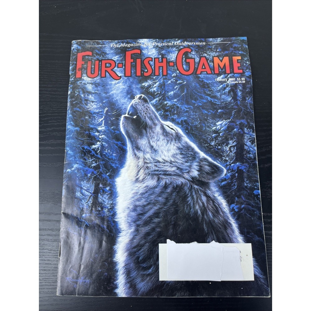 Fur Fish Game Magazine February 2002 Trapping Hunting Outdoor